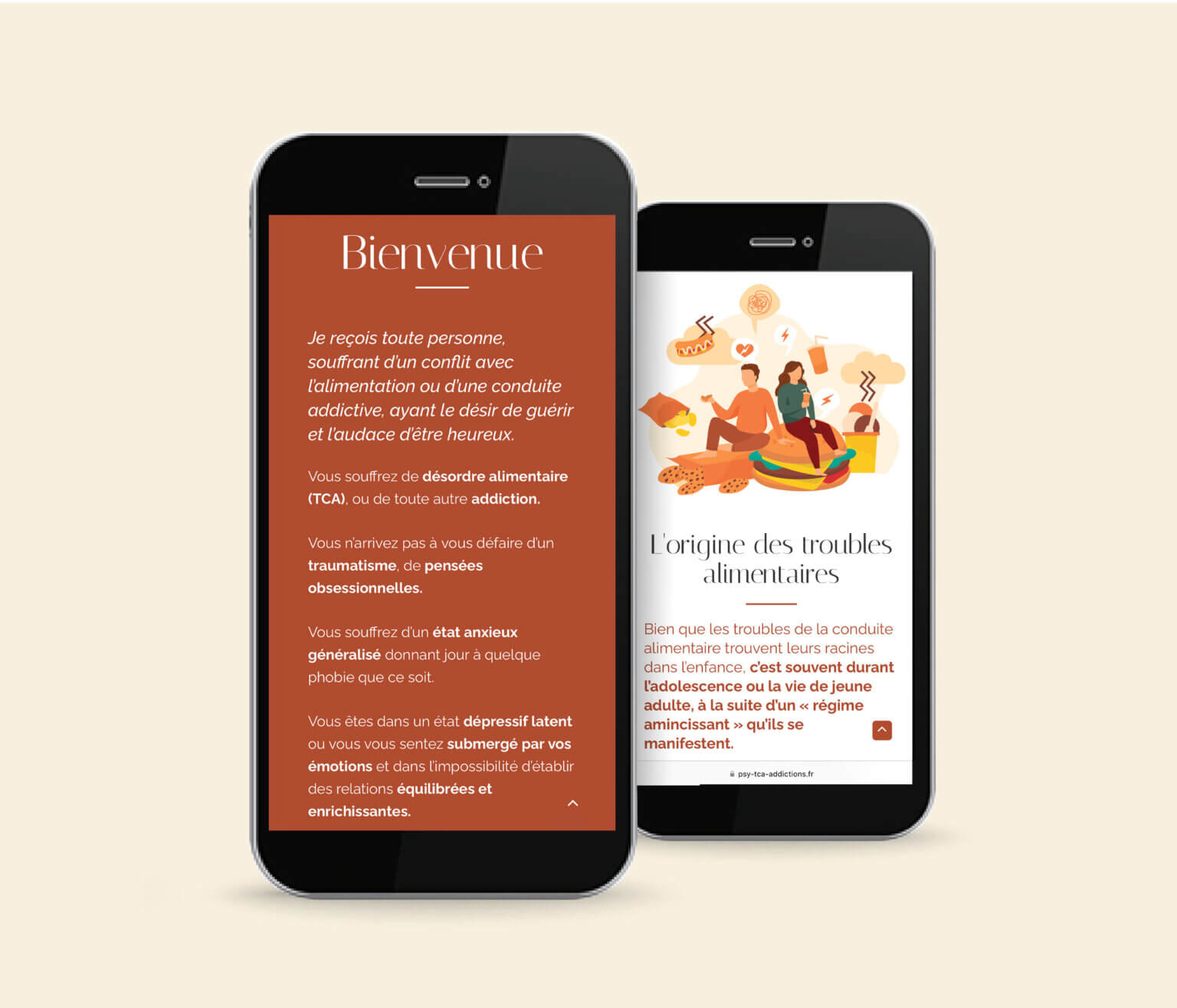 Site vitrine, version mobile